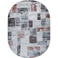 Ковёр овальный Kleopatra 38471A, размер 80x150 см, цвет rose fls/l.grey