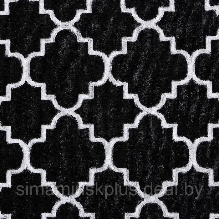 Полотенце махровое Этель "Ornament" чёрный, 70х130 см, 100% хлопок, 420 гр/м2 - фото 3 - id-p202029501