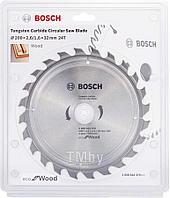 Диск пильный 200х32 мм 24 зуб. по дереву ECO WOOD BOSCH (твердоспл. зуб)