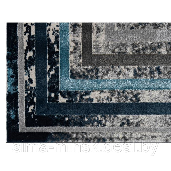 Ковёр прямоугольный Kleopatra 37111A, размер 125x180 см, цвет blue fls/l.grey - фото 4 - id-p202025781
