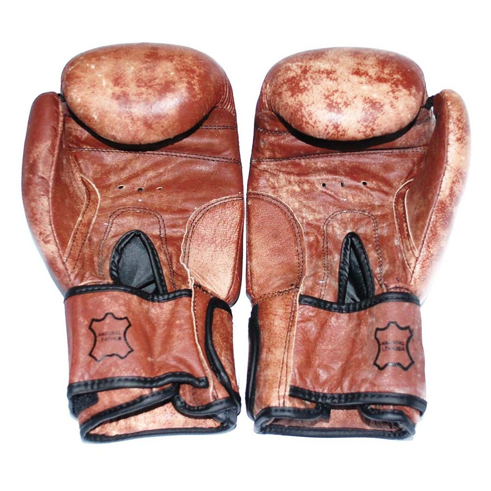 Перчатки боксёрские из натуральной кожи , винтажный дизайн 14 унций , Vintage-14-OZ - фото 2 - id-p202032223