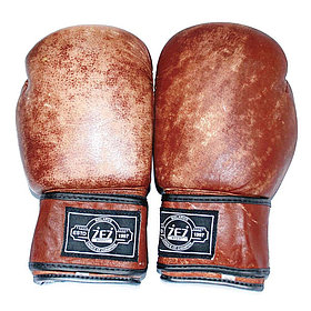 Перчатки боксёрские из натуральной кожи , винтажный дизайн 10 унций , Vintage-14-OZ