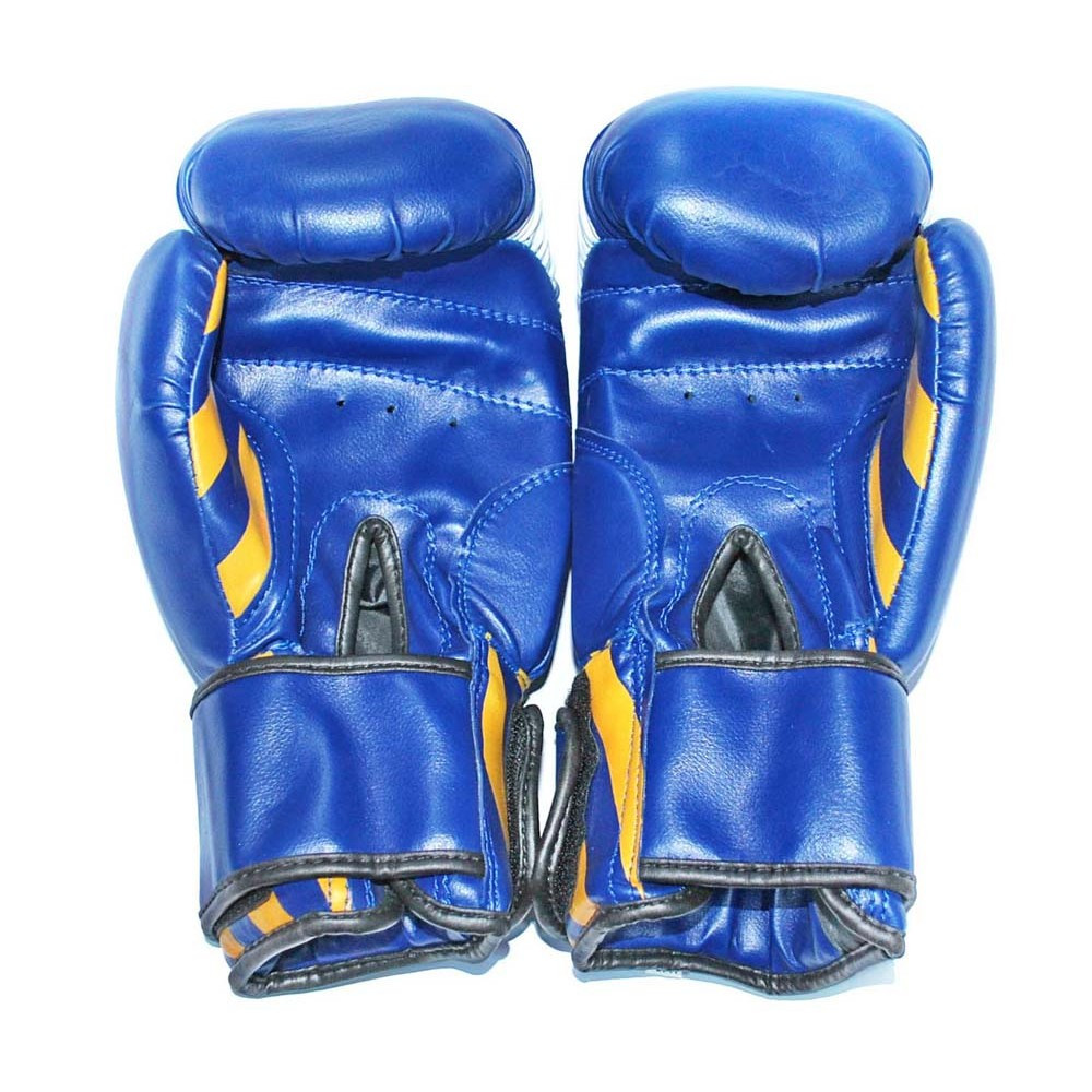 Перчатки боксёрские ZEZ sport синие 8 унций , Fighter-8-OZ - фото 2 - id-p202032229