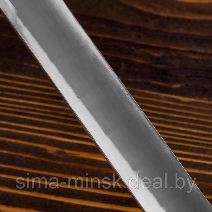 Шумовка для казана узбекская 58см, диаметр 16см, с деревянной ручкой - фото 7 - id-p202027721