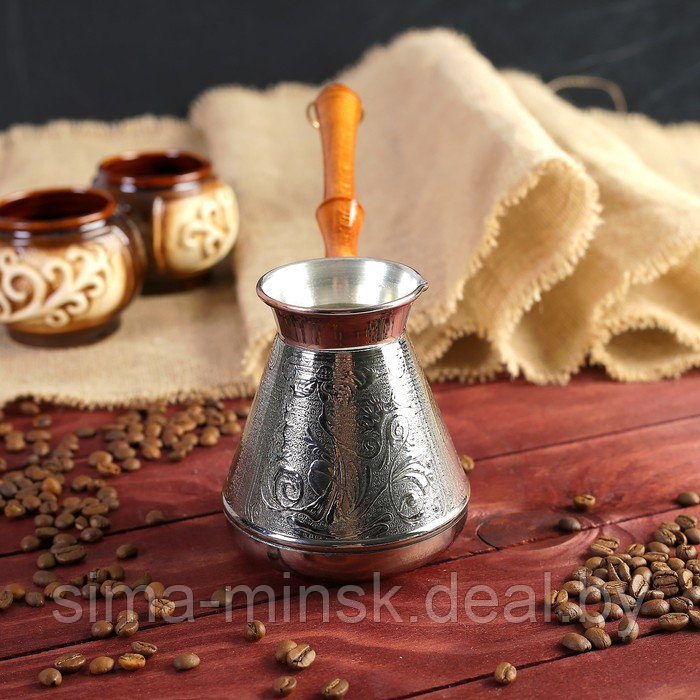 Турка для кофе медная "Орнамент", 0,5 л - фото 2 - id-p202027785