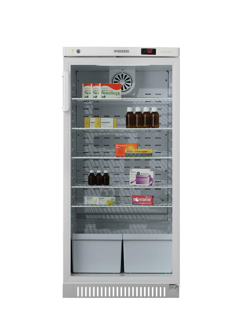 Холодильник фармацевтический POZIS ХФ-250-3 прозрачное стекло