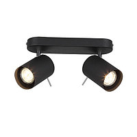 Светильник FANALE, 2x3Вт GU10 LED, цвет чёрный, хром