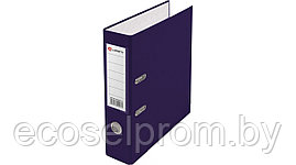 Папка регистратор А4,ПВХ LAMARK, 80 мм, с мет уголком, фиолетовый, собраная