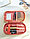 Косметичка органайзер Joli Angel SR-432 "Мэйкап-мини" 2 отделения,18*9.9*5см,3 цвета, фото 8