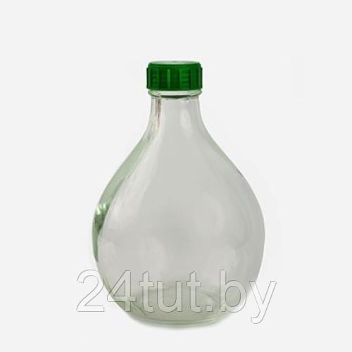 Бутыль 82-005-ГВ53 «Дамижана 3л» прозрачная с крышкой