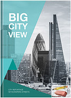 Книга канцелярская OfficeSpace. Путешествия. Big city view, А4, 160 листов, матовая ламинация, арт.ББ4т1