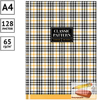 Книга канцелярская OfficeSpace. Узор. Classic pattern, А4, 128 листов, глянцевая ламинация, арт.ББ4т128_