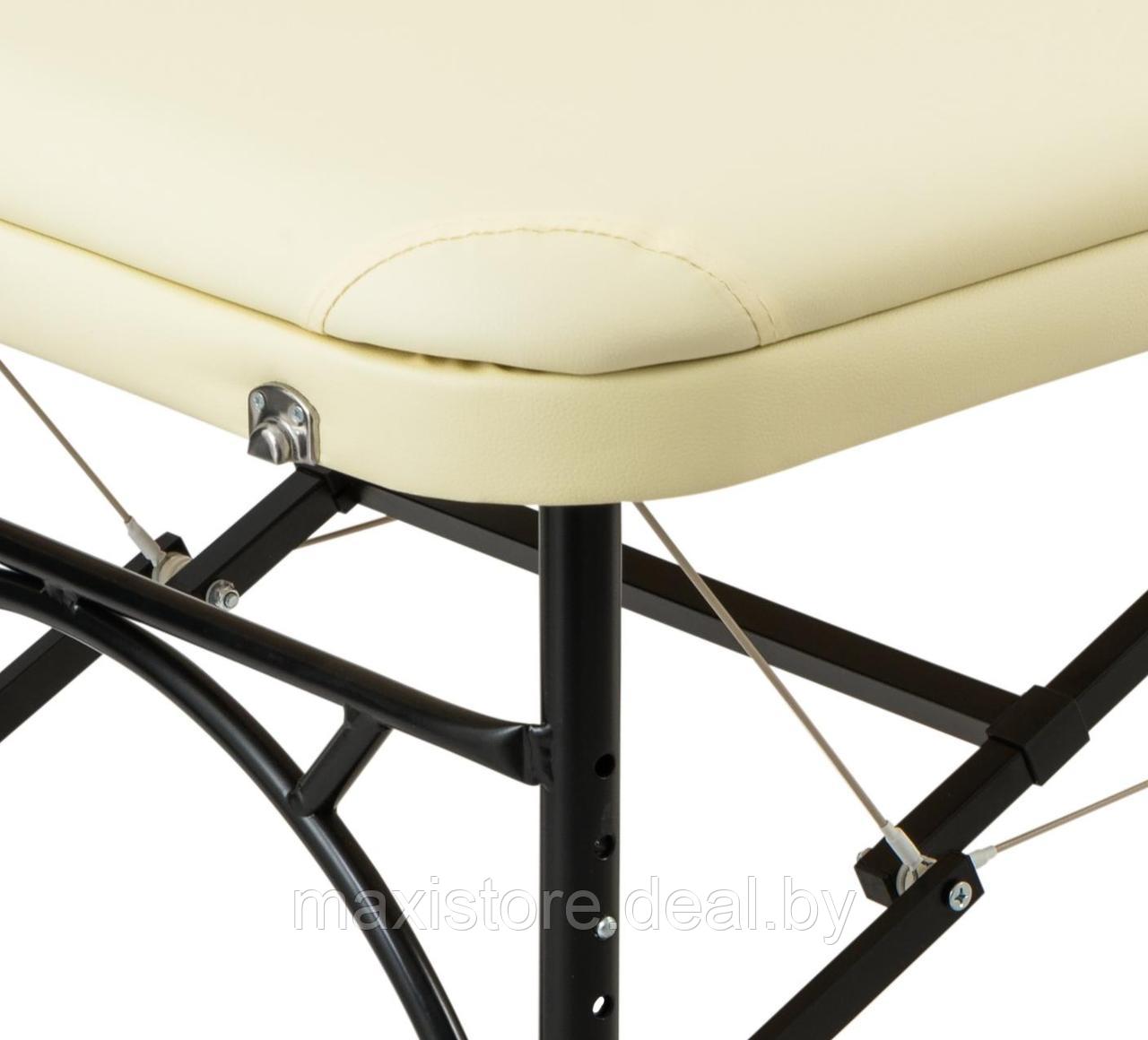 Массажный стол складной Atlas sport STRONG (70 см 3-с алюминиевый усиленная столешница) бежевый - фото 2 - id-p163297296