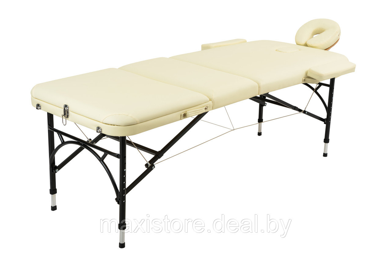 Массажный стол складной Atlas sport STRONG (70 см 3-с алюминиевый усиленная столешница) бежевый - фото 5 - id-p163297296