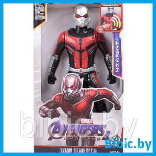 Игрушка фигурка Человек муравей герои из фильма Мстители Avengers, интерактивная свет звук на батарейках