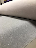 Потолочная ткань велюр (Premium) на поролоне 3мм / ламинирование нижнего слоя сетка / светло-серый / Турция
