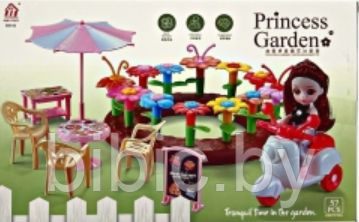 Детский игровой набор кукла конструктор для девочек с аксессуарами, большие детали Princess Garden - фото 3 - id-p202050534