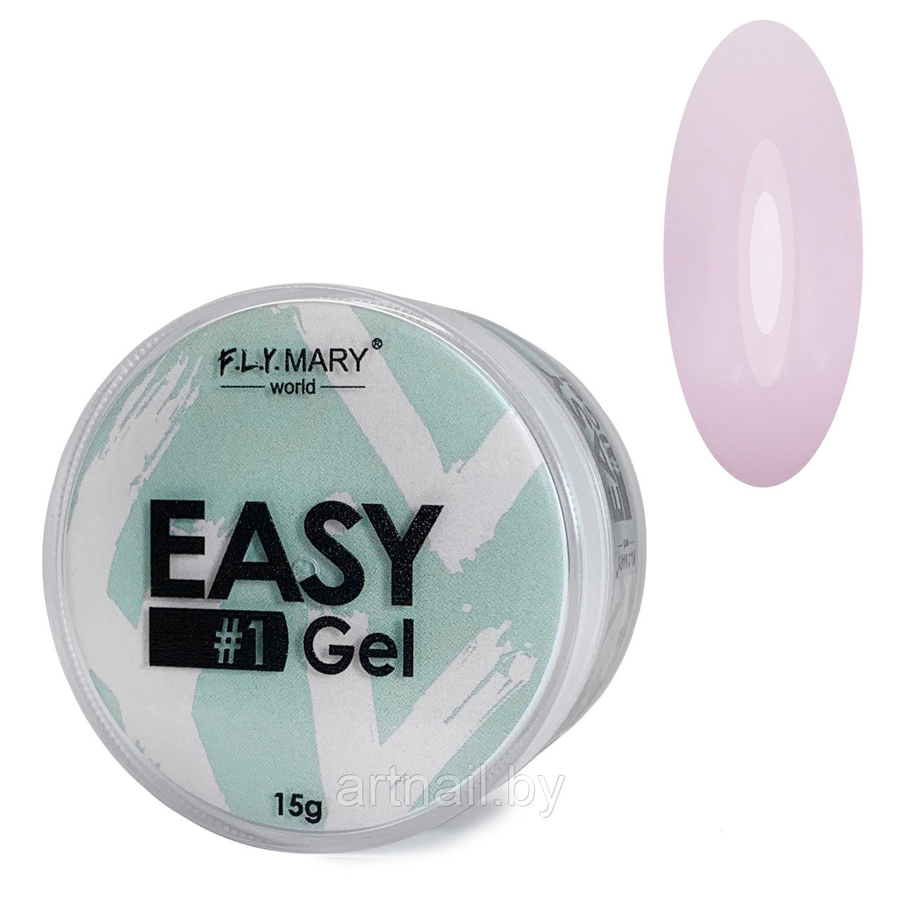Гель для укрепления ногтей без опила Easy 01 (светло-розовый) FlyMary 15 гр