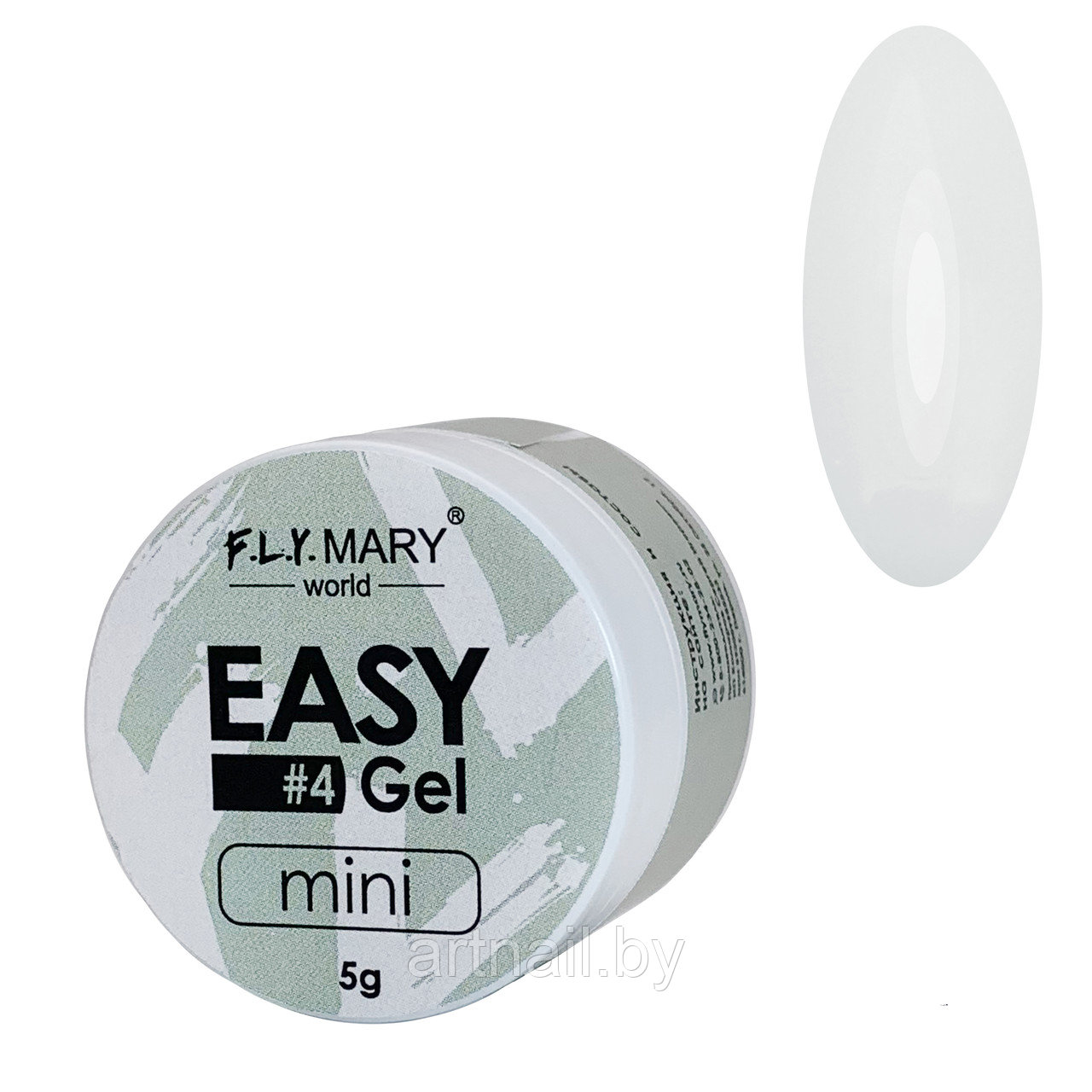 Гель для укрепления ногтей без опила Easy 04 (молочный) FlyMary Тестер 5 гр