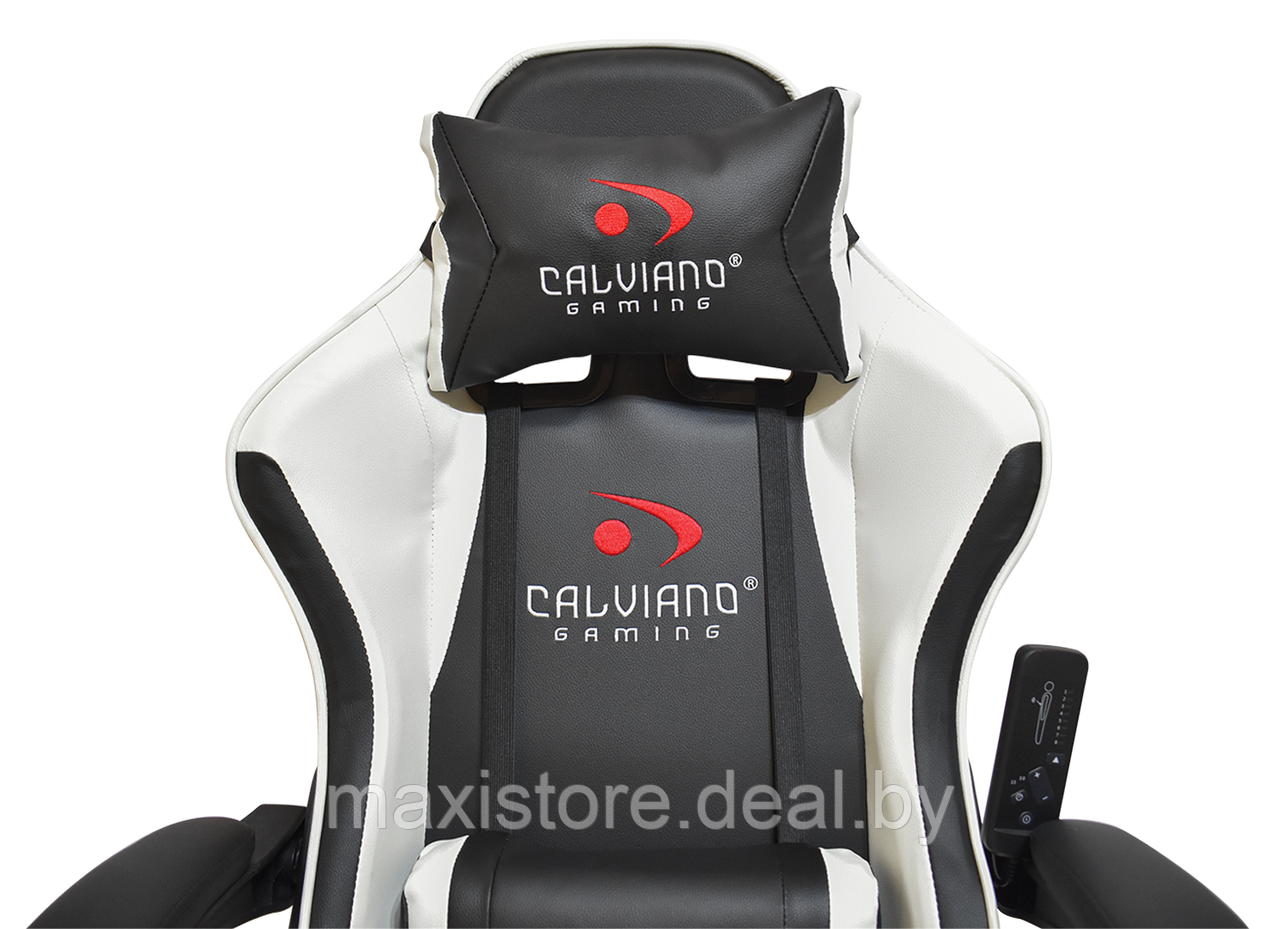 Вибромассажное кресло Calviano AVANTI ULTIMATO Black/White - фото 10 - id-p202052151