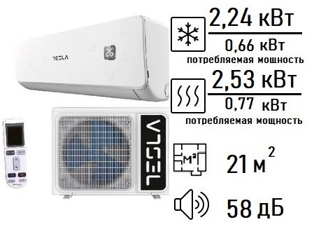 Кондиционер Tesla TA22FFUL-07410IA серия  ASTARTA INVERTER /белый/