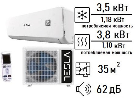 Кондиционер Tesla  TA36FFUL-1232IA серия  ASTARTA INVERTER /белый/