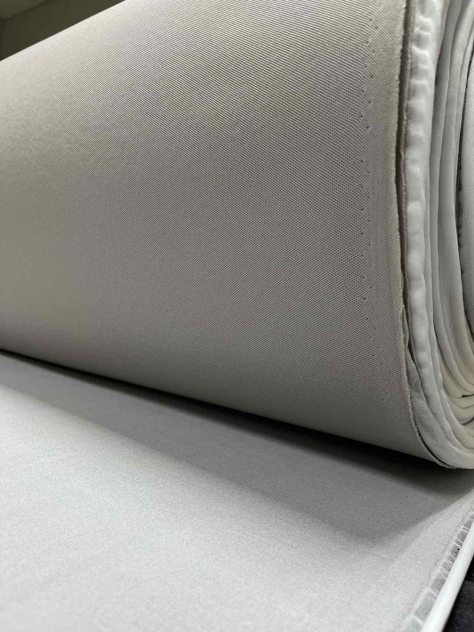 Потолочная ткань сетка (Premium) на поролоне 3мм / ламинирование нижнего слоя сетка / светло-серая / Турция - фото 1 - id-p202053026
