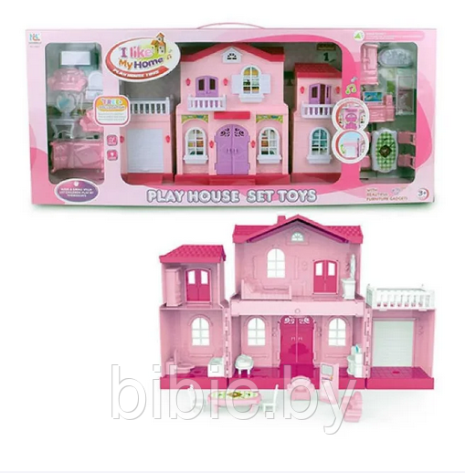 Домик для кукол, игровой кукольный набор для девочек, игрушечный дом куклы My New Home - фото 2 - id-p202053178