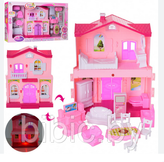 Домик для кукол, игровой кукольный набор для девочек, игрушечный дом куклы My New Home 6663 - фото 2 - id-p202053212