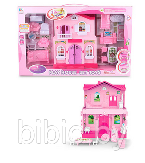 Домик для кукол, игровой кукольный набор для девочек, игрушечный дом куклы My New Home 6663 - фото 3 - id-p202053212