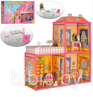 Домик для кукол 6984, игровой кукольный набор для девочек My Lovely Villa, игрушечный дом куклы Барби Barbie - фото 2 - id-p202053886