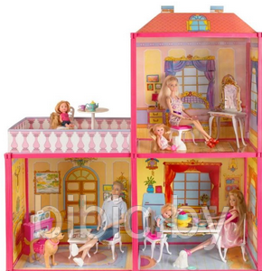 Домик для кукол 6984, игровой кукольный набор для девочек My Lovely Villa, игрушечный дом куклы Барби Barbie - фото 3 - id-p202053886