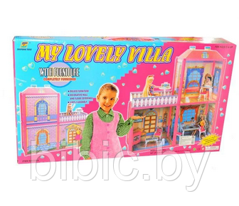 Домик для кукол 6984, игровой кукольный набор для девочек My Lovely Villa, игрушечный дом куклы Барби Barbie - фото 5 - id-p202053886