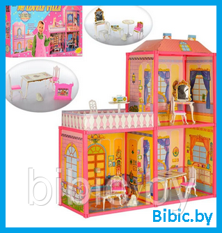 Домик для кукол 6984, игровой кукольный набор для девочек My Lovely Villa, игрушечный дом куклы Барби Barbie - фото 1 - id-p202053886