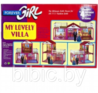 Домик для кукол 4 варианта сборки, 6682А игровой кукольный набор для девочек My Lovely Villa Барби Barbie - фото 3 - id-p202054447