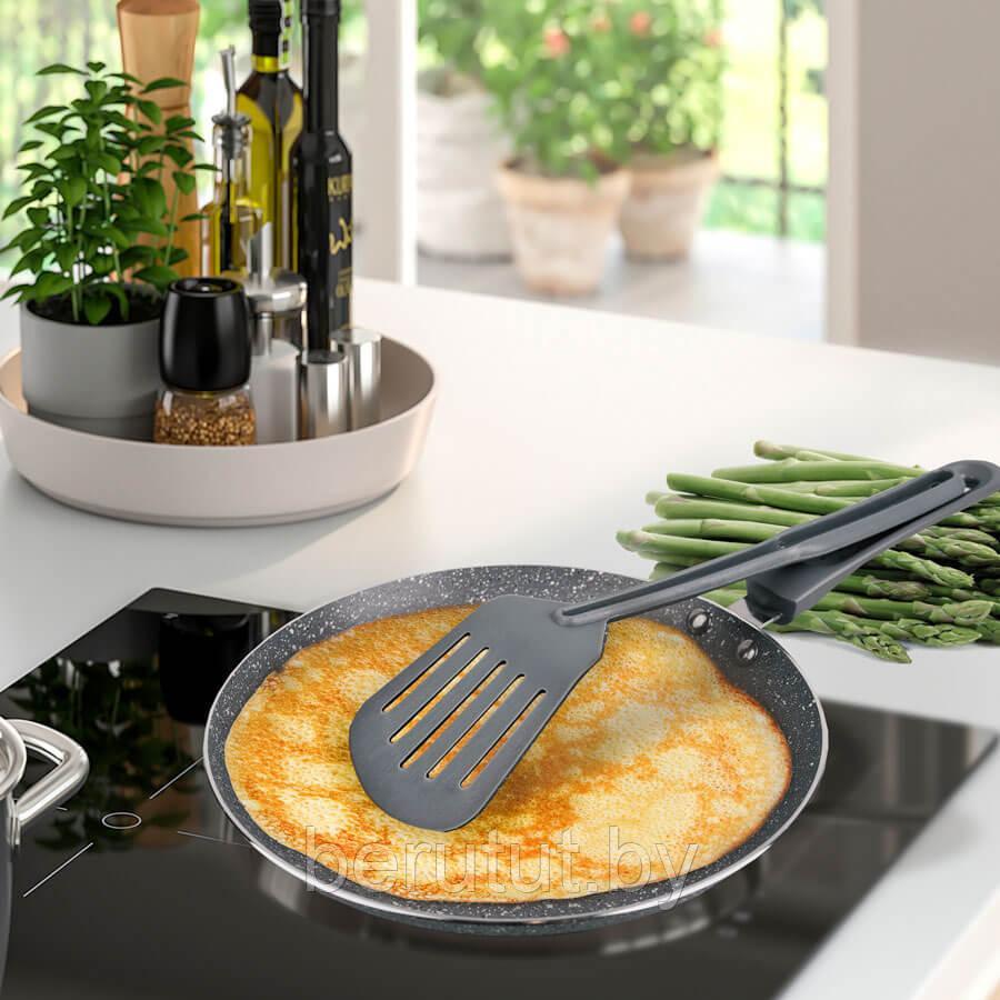 Сковорода блинная с лопаткой 25 см, антипригарное гранитное покрытие Maestro MR-1212-25 - фото 2 - id-p202054524