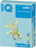 Бумага цветная IQ COLOR, голубой, пл. 160г/м2, ф.А3, 250л., арт. MB30