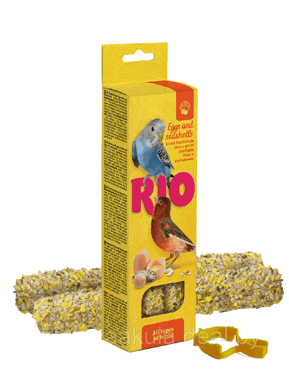 RIO Sticks Egg палочки для всех видов птиц с яйцом и ракушечником, 2*40гр - фото 1 - id-p196620901