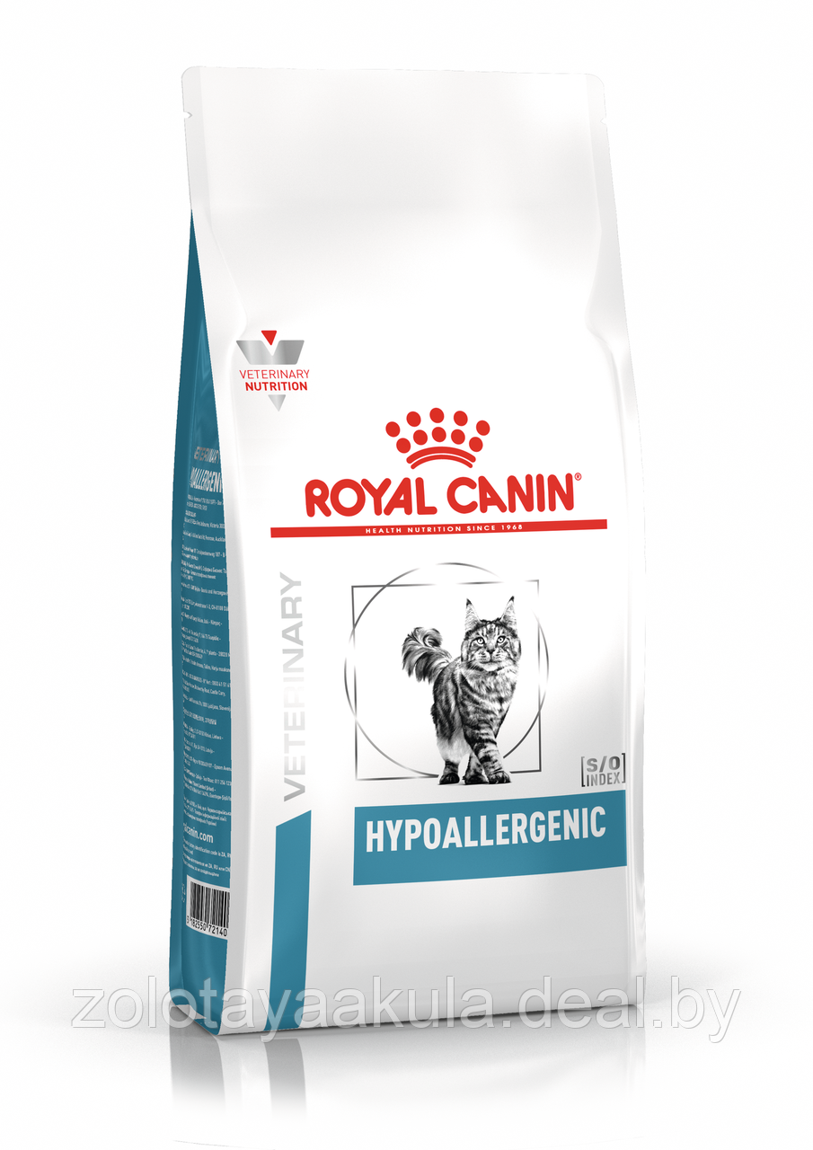 Корм ROYAL CANIN Hypoallergenic Feline 2,5кг диета для кошек при пищевой аллергии - фото 1 - id-p196914931