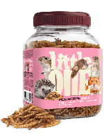 Лакомство Little One MealWorms Snack Мучной червь для всеядных грызунов, 70гр