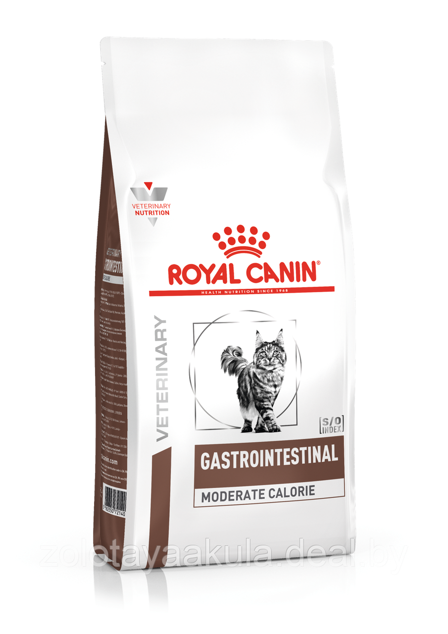 Корм ROYAL CANIN Gastro Intestinal Moderate Calorie Feline 400гр диета для кошек с умеренным содержанием - фото 1 - id-p200808115