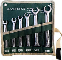 Набор ключей разрезных 6 предметов на полотне ROCKFORCE RF-5066P
