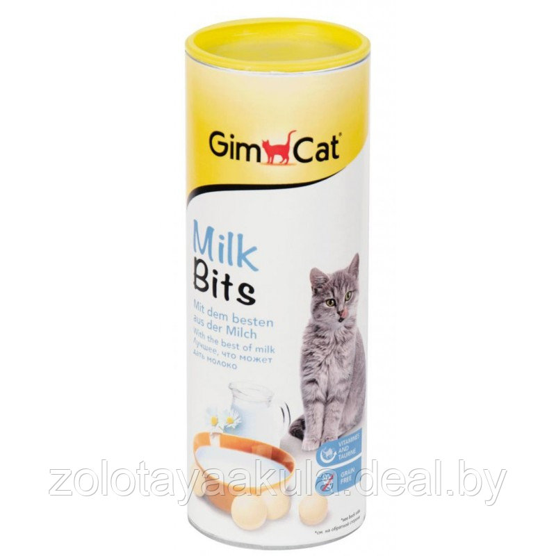 GimCat Витаминное лакомство GimCat для кошек Milkbits с молоком 20шт - фото 1 - id-p202053803