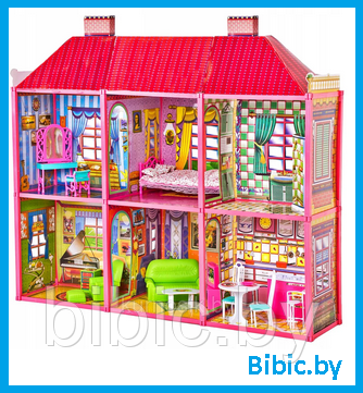 Домик для кукол 6983, игровой кукольный набор для девочек, игрушечный дом куклы Барби Barbie - фото 1 - id-p202055959