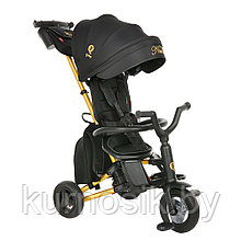 Детский велосипед трехколесный складной QPlay Nova Plus / S700 Black Gold/Черный Золото