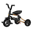 Детский велосипед трехколесный складной QPlay Nova Plus / S700 Black Gold/Черный Золото, фото 2