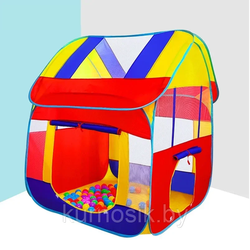Детская игровая палатка AUSINI Разноцветный домик, RE5104B - фото 2 - id-p202069764