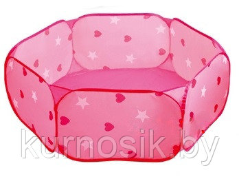 Детская игровая палатка-манеж с шарами XINZE, розовый, 333A-50В - фото 1 - id-p202072999
