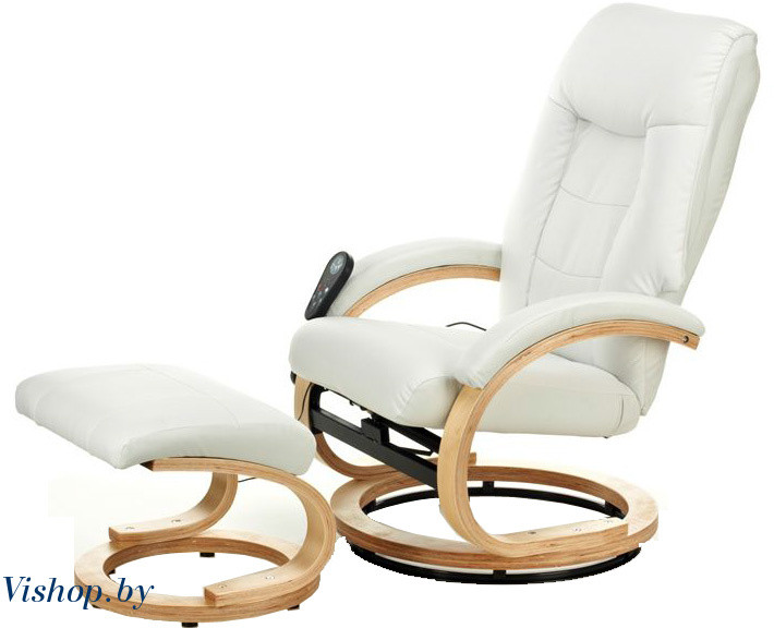 Кресло вибромассажное с пуфом LUCARO RECLINER beige