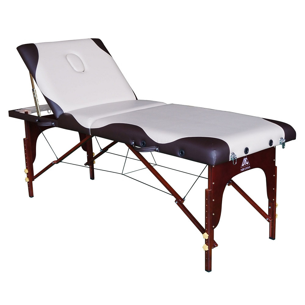 Массажный стол DFC NIRVANA Relax Pro бежевый с коричневым - фото 1 - id-p202071501